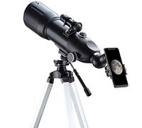 QWAXTRIW Telescopio monocular, telescopio refractor astronómico de 80 mm con trípode ajustable y buscador, telescopio de viaje para niños y adultos, telescopio de astronomía para principiantes