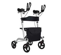 QWAXTRIW Walkers, ligero plegable Tor Walker, marco para caminar con reposabrazos y asiento acolchado, altura ajustable Ayuda de movilidad con bolsa de ira para ancianos, adultos