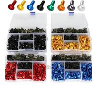 QWBRF - Kit Completo de Tornillos para carenado de Motocicleta,Clips de Acero Inoxidable Tuercas Tornillos para carrocería para Piaggio MP3 400 500 Business LT ABS/ASR Beverly 300 300S Zip 50 4S