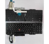 QWCOZSY para RU FR UK US diseño para Lenovo para Thinkpad E15/GEN1 GEN2 GEN3 GEN4 R15/GEN1 TP00117G TP00117D Teclado para Ordenador portátil(Backlig RU)