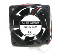 QWCOZSY Piezas de portátil Ventilador de refrigeración 6 cm 6025 12 V 0,58 A 2410ML-04W-B79 -F62 3 Cables 2410ML-04W-B70 Carcasa térmica para portátil(2410ML-04W-B79)