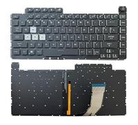 QWCOZSY Teclado Inglés RU/SP/FR/US para ASUS ROG Strix Scar III G512 L 3 Plus G531G GL531 G531GV G531 S5D G531GT G531GU US Azul(Gold)
