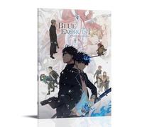 QWCWZPPZ Blue ExorcistClassic - Póster decorativo de la serie de anime popular para pared, pintura decorativa para dormitorio, 20 x 30 cm, estilo marco