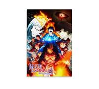 QWCWZPPZ Blue ExorcistClassic - Póster decorativo de la serie de anime popular para pared, pintura decorativa para dormitorio, 60 x 90 cm, estilo sin marco