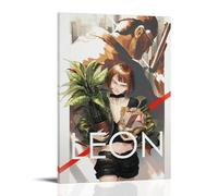 QWCWZPPZ Léon The Professional Classic Movies and TV Series - Lienzo decorativo para pared, pintura para dormitorio, 60 x 90 cm, estilo marco