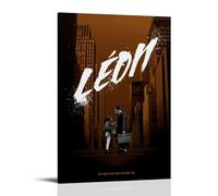 QWCWZPPZ Léon The Professional Classic Movies and TV Series - Lienzo decorativo para pared, pintura para dormitorio, 40 x 60 cm, estilo marco