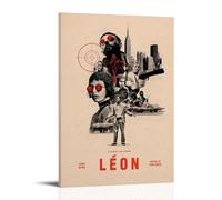 QWCWZPPZ Léon The Professional Classic Movies and TV Series - Lienzo decorativo para pared, pintura para dormitorio, 40 x 60 cm, estilo marco