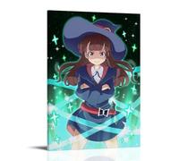 QWCWZPPZ Little Witch AcademiaClassic - Póster de la serie popular de anime para pared, pintura decorativa para dormitorio, 20 x 30 cm, estilo marco