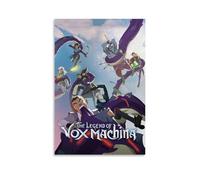 QWCWZPPZ Póster de la serie de anime popular de The Legend of Vox MachinaClassic para pared, pintura decorativa para dormitorio, 20 x 30 cm, estilo sin marco
