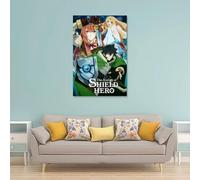 QWCWZPPZ Póster decorativo de la serie de anime de The Rising of The Shield HeroClassic de 20 x 30 cm, estilo sin marco