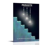 QWCWZPPZ Póster decorativo para pared con diseño de películas y series de televisión de Parasite, 50 x 75 cm, estilo marco