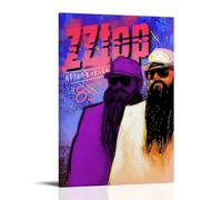 QWCWZPPZ ZZ Top Singer - Póster decorativo para álbum de música, póster decorativo para pared, 20 x 30 cm, estilo marco