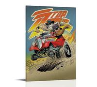 QWCWZPPZ ZZ Top Singer - Póster decorativo para álbum de música, póster decorativo para pared, 30 x 45 cm, estilo marco