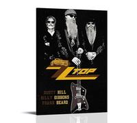 QWCWZPPZ ZZ Top Singer - Póster decorativo para álbum de música, póster decorativo para pared, 30 x 45 cm, estilo marco