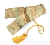 QWdfgS Bolsa para Espadas de Artes Marciales, Estuche De Transporte Tai Chi, Bolsa Almacenamiento Espada Samurai Katana Japonesa Seda 53 Pulgadas con Borla Dorada,U(E)