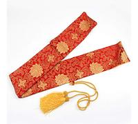QWdfgS Bolsa para Espadas de Artes Marciales, Estuche De Transporte Tai Chi, Bolsa Almacenamiento Espada Samurai Katana Japonesa Seda 53 Pulgadas con Borla Dorada,U(U)