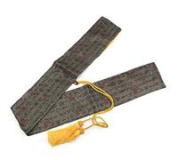 QWdfgS Bolsa para Espadas de Artes Marciales, Estuche De Transporte Tai Chi, Bolsa Almacenamiento Espada Samurai Katana Japonesa Seda 53 Pulgadas con Borla Dorada,U(I)