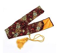 QWdfgS Bolsa para Espadas de Artes Marciales, Estuche De Transporte Tai Chi, Bolsa Almacenamiento Espada Samurai Katana Japonesa Seda 53 Pulgadas con Borla Dorada,U(Q)