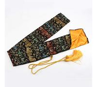 QWdfgS Bolsa para Espadas de Artes Marciales, Estuche De Transporte Tai Chi, Bolsa Almacenamiento Espada Samurai Katana Japonesa Seda 53 Pulgadas con Borla Dorada,U(L)