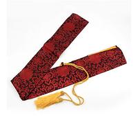 QWdfgS Bolsa para Espadas de Artes Marciales, Estuche De Transporte Tai Chi, Bolsa Almacenamiento Espada Samurai Katana Japonesa Seda 53 Pulgadas con Borla Dorada,U(H)