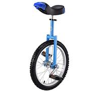 QWdfgS Monociclo, Monociclos de 18 Pulgadas for Adultos, Monociclo con Ruedas Antideslizantes, neumáticos montaña, Ejercicio autoequilibrio, Bicicleta Equilibrio, Deportes al Aire Libre, físico(Blue)
