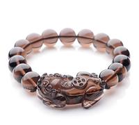 QWdfgS pulsera de obsidiana negra, Pulsera PiXiu tipo hielo Natural de obsidiana, pulsera for hombres y mujeres