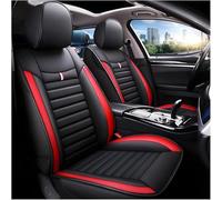 QWEDFSD Funda Asiento Coche para Ford Ranger Wildtrak 2016-2024 2025，Cómodo Cuero Protectores Asientos Resistentes a Manchas Impermeable Protector Auto Accesorios, Red-Black/D