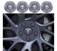 QWEERASS 4 Piezas Tapacubos Coche, para Tesla Model 3 Highland 2024 15cm Tapa Central del Cubo del Coche Rueda Tapas Centrales Coche Accesorios