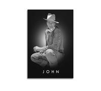 QWEJNVCZ Póster de John Wayne Actor 1 póster decorativo de lienzo para pared e impresión artística moderna para decoración de dormitorio familiar, 08 x 12 pulgadas (20 x 30 cm)