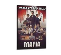 QWEJNVCZ Póster de juego de la mafia, póster decorativo de lienzo para pared e impresión artística moderna para decoración de dormitorio familiar, 12 x 18 pulgadas (30 x 45 cm)