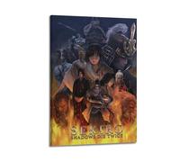 QWEJNVCZ Póster de juego Sekiro Shadows Die Twice, póster decorativo de lienzo para pared e impresión artística moderna para decoración de dormitorio familiar, pósteres de 20 x 30 pulgadas (50 x 75 cm