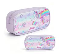 QWEPU Estuche de Lápices Unicornio,Estuche de lápices de Unicornio con Gran Capacidad, úTiles Escolares para Regalos de Regreso A La Escuela-21,5 x 10 x 5,4 CM