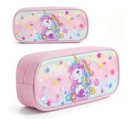 QWEPU Estuche de Lápices Unicornio,Estuche de lápices de Unicornio con Gran Capacidad, úTiles Escolares para Regalos de Regreso A La Escuela-21,5 x 10 x 5,4 CM