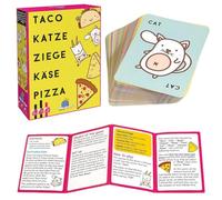 QWEPU Juego de Cartas de Juegos De Mesa,Mesa y de Cartas,Card Game Juego Familiar para 2 a 8 Jugadores,Rápido para Familias Partir de 8 Años para Viajes