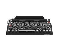 Qwerkywriter S - Teclado mecánico retro con cable e inalámbrico inspirado en máquina de escribir con soporte para tablet