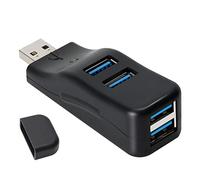 Qwertfeet 1 unidad USB Hub Adaptador Extensor Mini Splitter Box 4 Puertos para PC Portátil Teléfono Móvil Alta Velocidad U Disk Reader