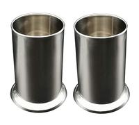 Qwertfeet 2X Soportes de Pajitas de Acero Inoxidable, Dispensador de Pajitas para Encimera, Organizador de Cubiertos, Almacenamiento de Cucharas Tenedores y Palillos