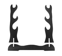Qwertfeet 3 Niveles Sword Katana Soporte Soporte Soporte Rack Display Negro