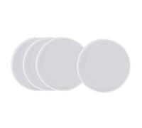 Qwertfeet 4 moldes redondos de resina para fundición de resina, moldes epoxi para fundición con resina, hormigón, cemento y arcilla polimérica
