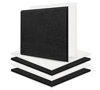 Qwertfeet 6 placas acústicas, protección acústica, de alta densidad, azulejos absorbentes de sonido para estudios de grabación, techo, oficina