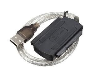 Qwertfeet Cable De Convertidor De Adaptador De USB 2.0 a IDE Sata Cable De Adaptador De Unidad De para Pc HDD De 2.5 Pulgada 3.5 Pulgada