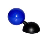 Qwertfeet Cubierta de botón, cubierta de botón de palanca de mando de parada para motores de coche, decoración de cubierta de botón de encendido de coche, azul