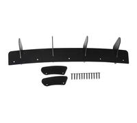 Qwertfeet Divisor Alerón Difusor Labio Parachoques Trasero Coche para Golf 7 en Negro, ABS, Pintura Brillo, Autoadhesivo