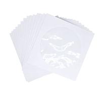 Qwertfeet Fundas para CD y DVD, Soporte para Fundas de Papel para Soportes de CD y DVD Solapa de de Ventana Transparente, Paquete de 100