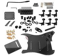 Qwertfeet Kit Completo de Accesorios para Guitarra EléCtrica Que Incluye Pastillas de Puente Pickguard Precableadas Accesorios para Guitarra