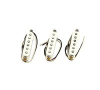 Qwertfeet Pastillas de Guitarra Vintage V70 SSS Alnico 5 de Cuello/Medio/Puente para Guitarras de Estilo Strat,