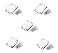 Qwertfeet Placa de Refuerzo para Guitarra Eléctrica Plateada Placa de Conexión para Refuerzo de Guitarra Eléctrica