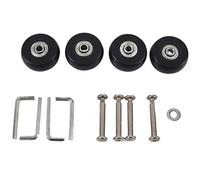 Qwertfeet Ruedas para maletas de 40 x 18 mm Kit de reparación de repuesto 2 pares