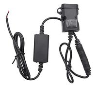 Qwertfeet Toma para adaptador de alimentación para cargador -USB para impermeable de 12 V