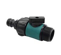 Qwertfeet Válvula de conexión rápida rosca de 3/4 pulgadas accesorios de manguera de jardín para lavado de coche lavado prolongado interruptor para manguera 1 unidad
